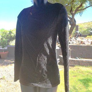 Michael Kors long-sleeved women's blouse with branded metal-ring!